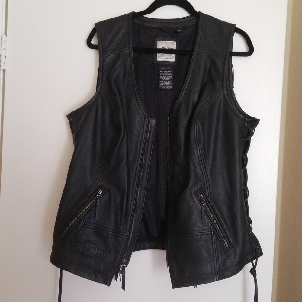Ladies Harley Davidson Leather Vest